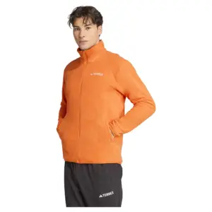Adidas Multi Essentials Fleece Met Volledige Rits Oranje