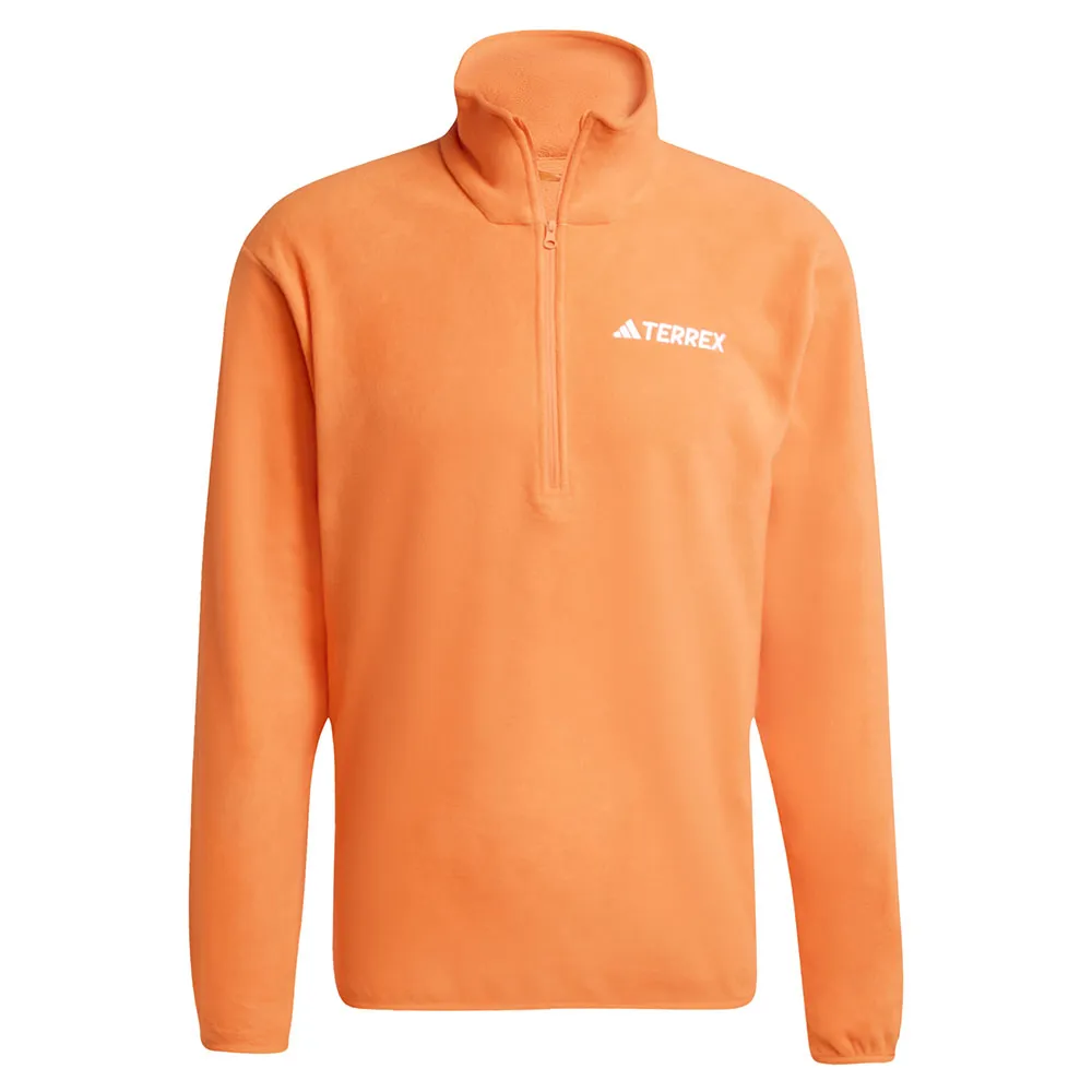 Adidas Multi Essentials Fleece Met Halve Rits Oranje