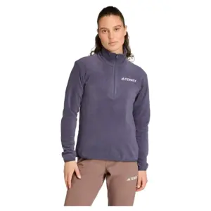 Adidas Multi Essentials Fleece Met Halve Rits Marineblauw