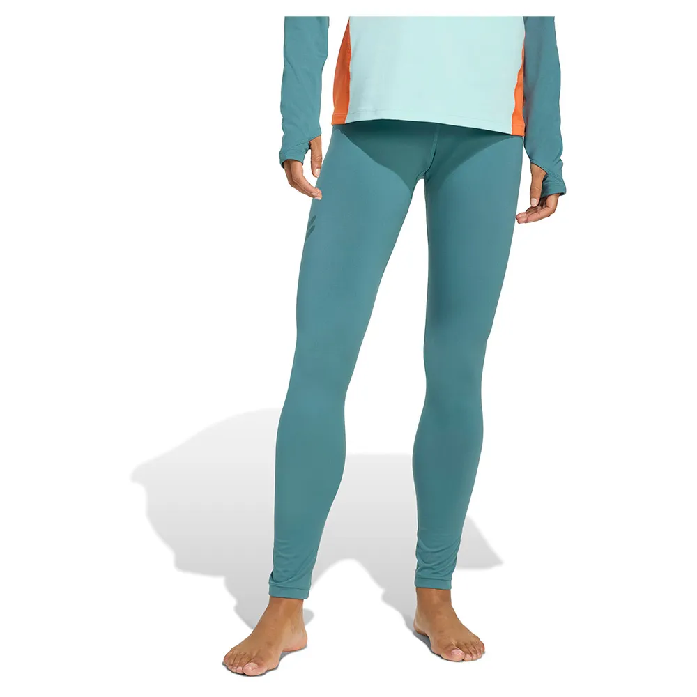 Adidas Multi Synthetic Base Layer Leggings Turquoise