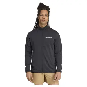 Adidas Terrex Multi Climawarm Tech Fleece Met Volledige Rits Zwart