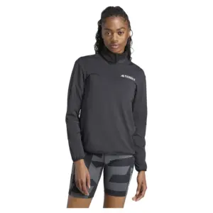 Adidas Terrex Multi Climawarm Tech Fleece Met Halve Rits Zwart