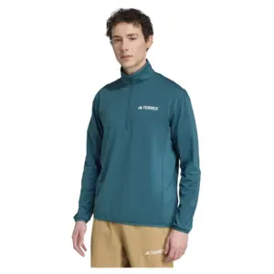 Adidas Terrex Multi Climawarm Tech Fleece Met Halve Rits Groen