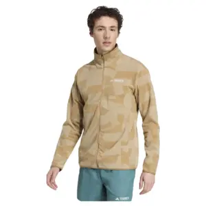 Adidas Terrex Multi Printed Fleece Met Volledige Rits Cardboard / Blanch Cargo