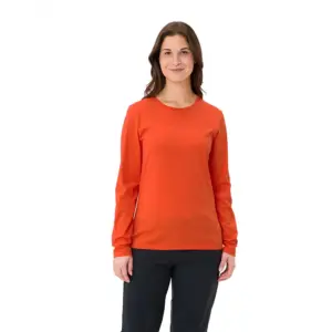 Vaude Logo T-shirt Met Lange Mouwen Rood