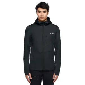 Vaude Monviso Grid Fleece Met Volledige Rits Zwart