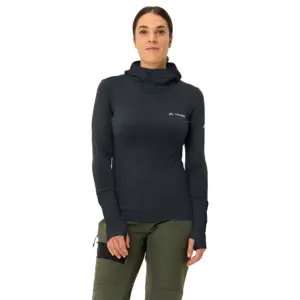 Vaude Monviso Fleece Met Kap Zwart