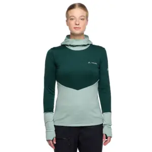 Vaude Monviso Fleece Met Kap Dusty Fern