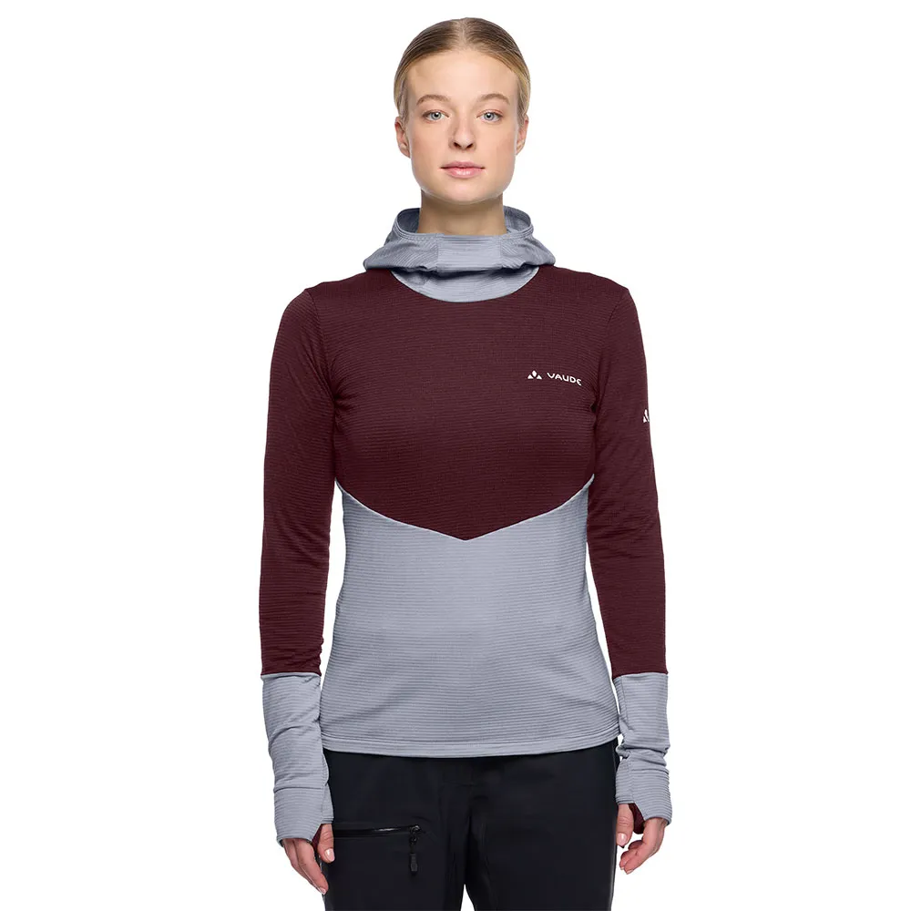 Vaude Monviso Fleece Met Kap Dark Iris