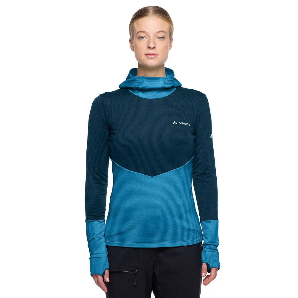 Vaude Monviso Fleece Met Kap Blauw