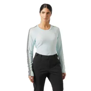 Helly Hansen Lifa Active Stripe Crew Lange Mouwen Basislaag Icicle