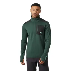 Helly Hansen Lifa Merino Sweatshirt Met Halve Rits Groen