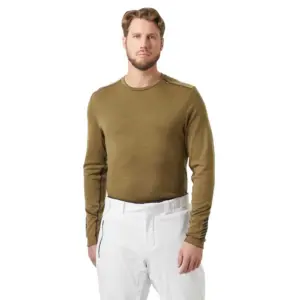 Helly Hansen Lifa Merino Midweight Crew Lange Mouwen Basislaag Sepia