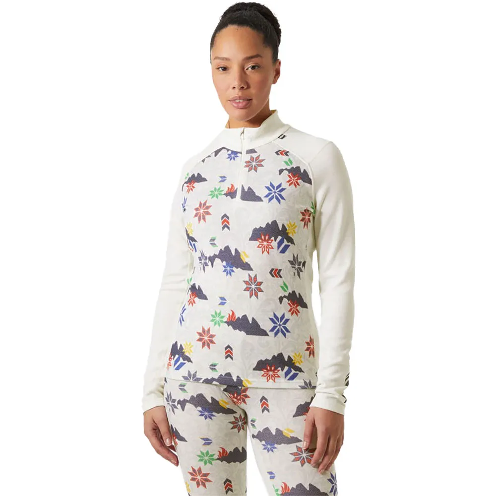 Helly Hansen Lifa Merino Midweight Sweatshirt Met Halve Rits Wit