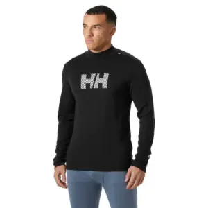 Helly Hansen Lifa Merino Midweight Logo T-shirt Met Lange Mouwen Zwart