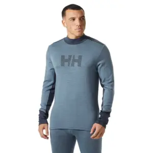 Helly Hansen Lifa Merino Midweight Logo T-shirt Met Lange Mouwen Blauw