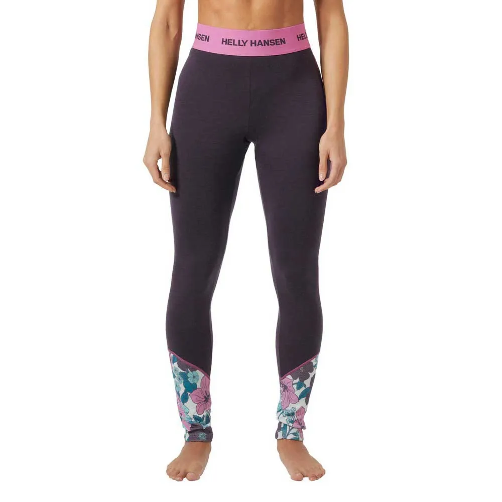 Helly Hansen Lifa Merino Mwt Graphic Basislaagbroek Zwart