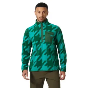 Helly Hansen Maridalen Printed Fleece Fleece Met Halve Rits Groen