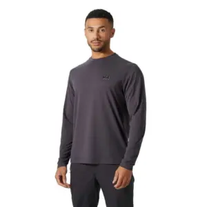 Helly Hansen Skog Graphic Tee T-shirt Met Lange Mouwen Paars