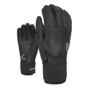 Level Off Piste Leather Handschoenen Zwart