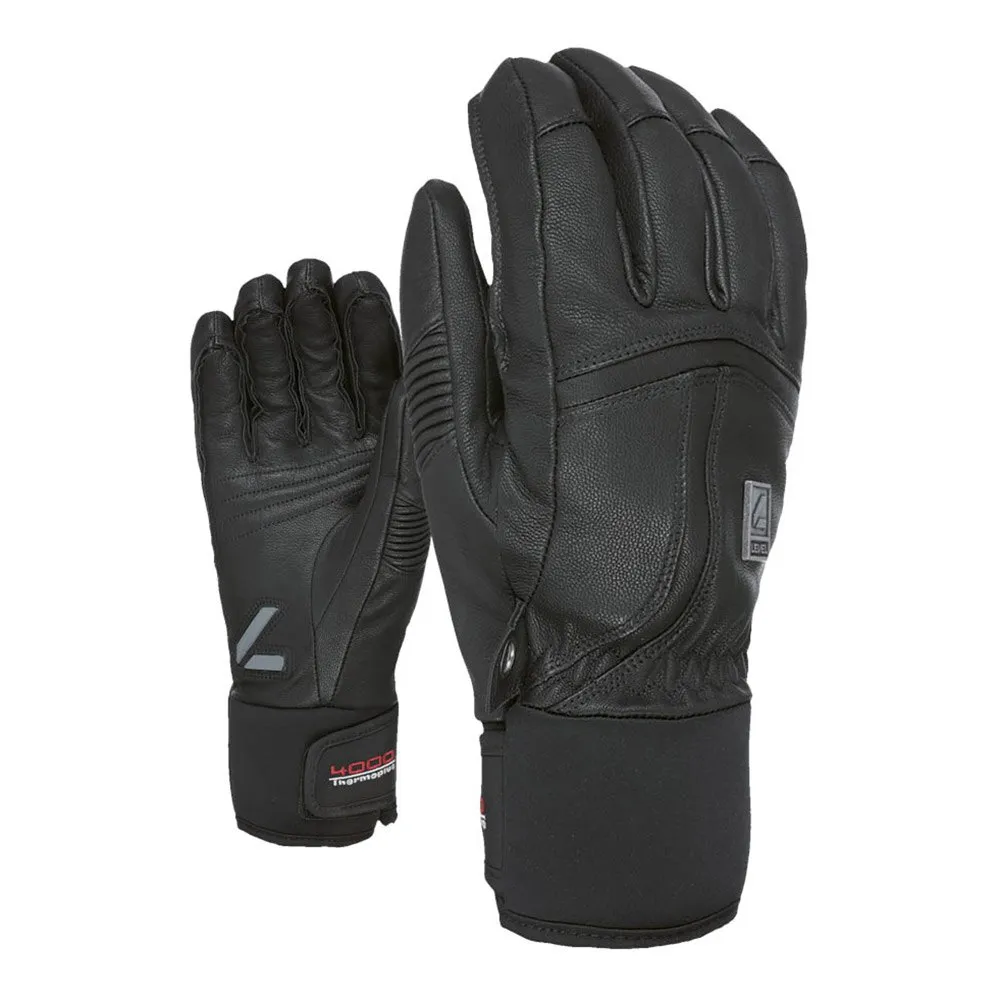 Level Off Piste Leather Handschoenen Zwart