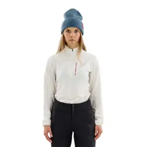 The Mountain Studio Light Tech Fleece Met Halve Rits Wit