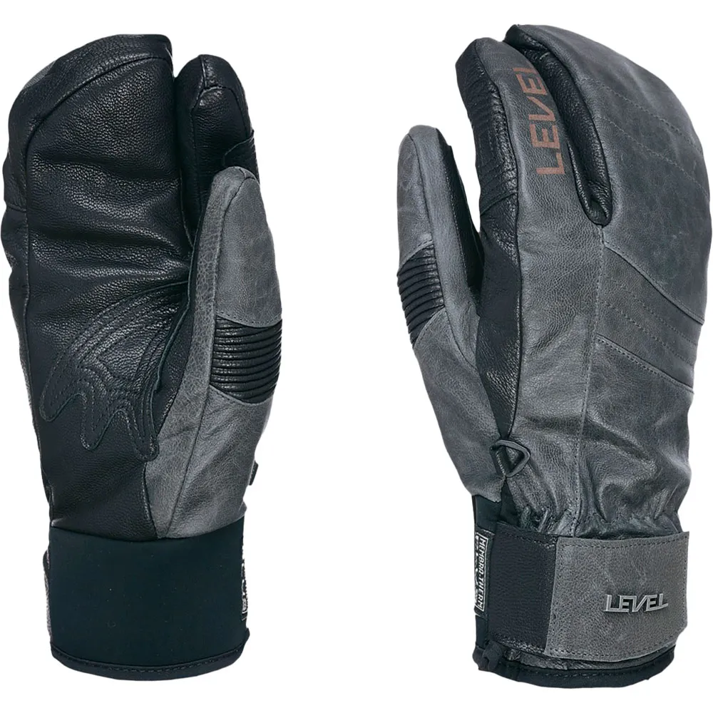 Level Off Piste Leather Handschoenen Antraciet