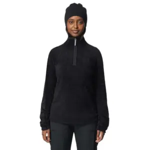 Houdini Lykan Sweatshirt Met Halve Rits Zwart