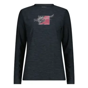 Cmp 33n2226 T-shirt Met Lange Mouwen Zwart