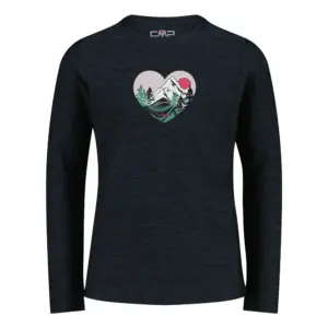 Cmp 33n2245 T-shirt Met Lange Mouwen Zwart