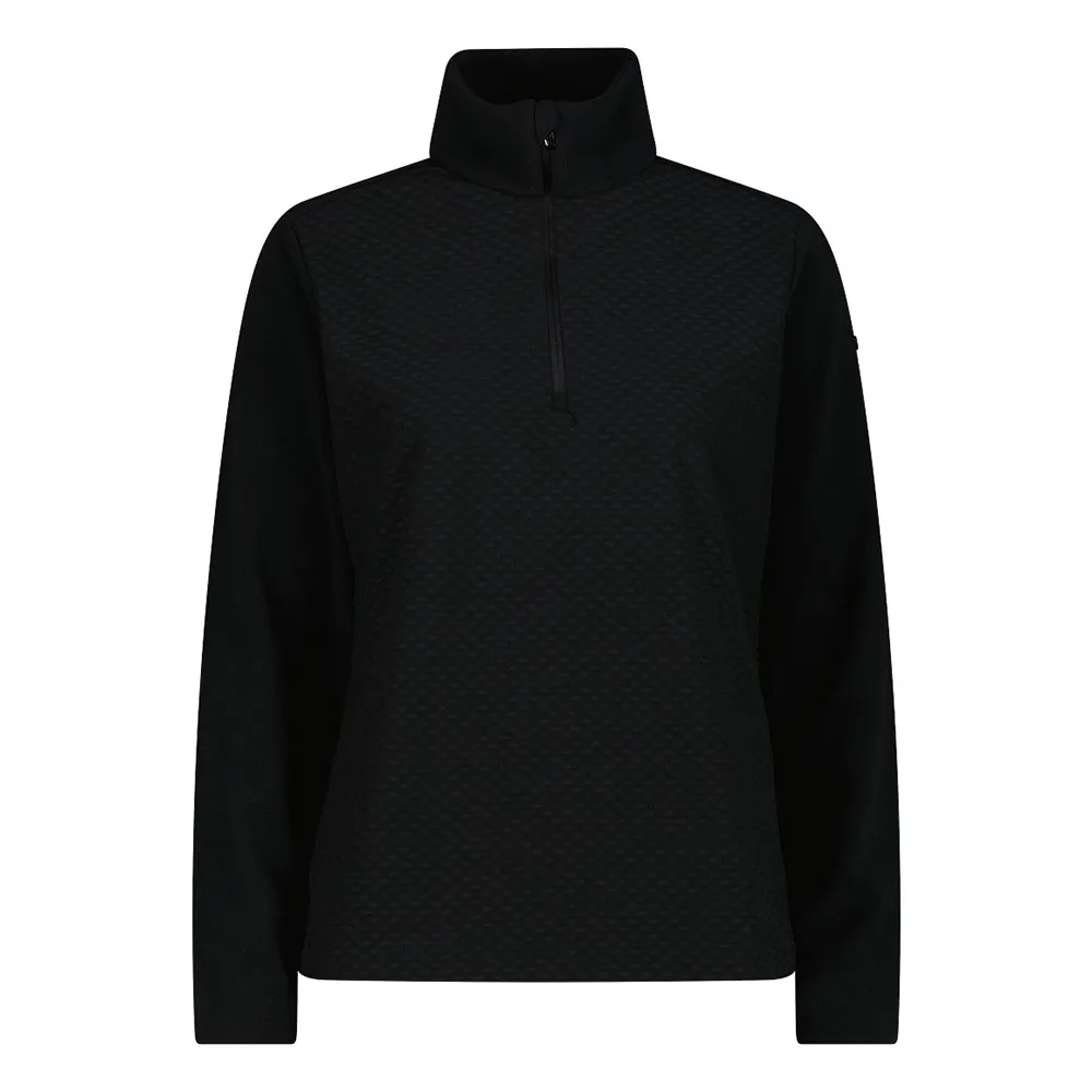 Cmp 35g0436 Sweatshirt Met Halve Rits Zwart