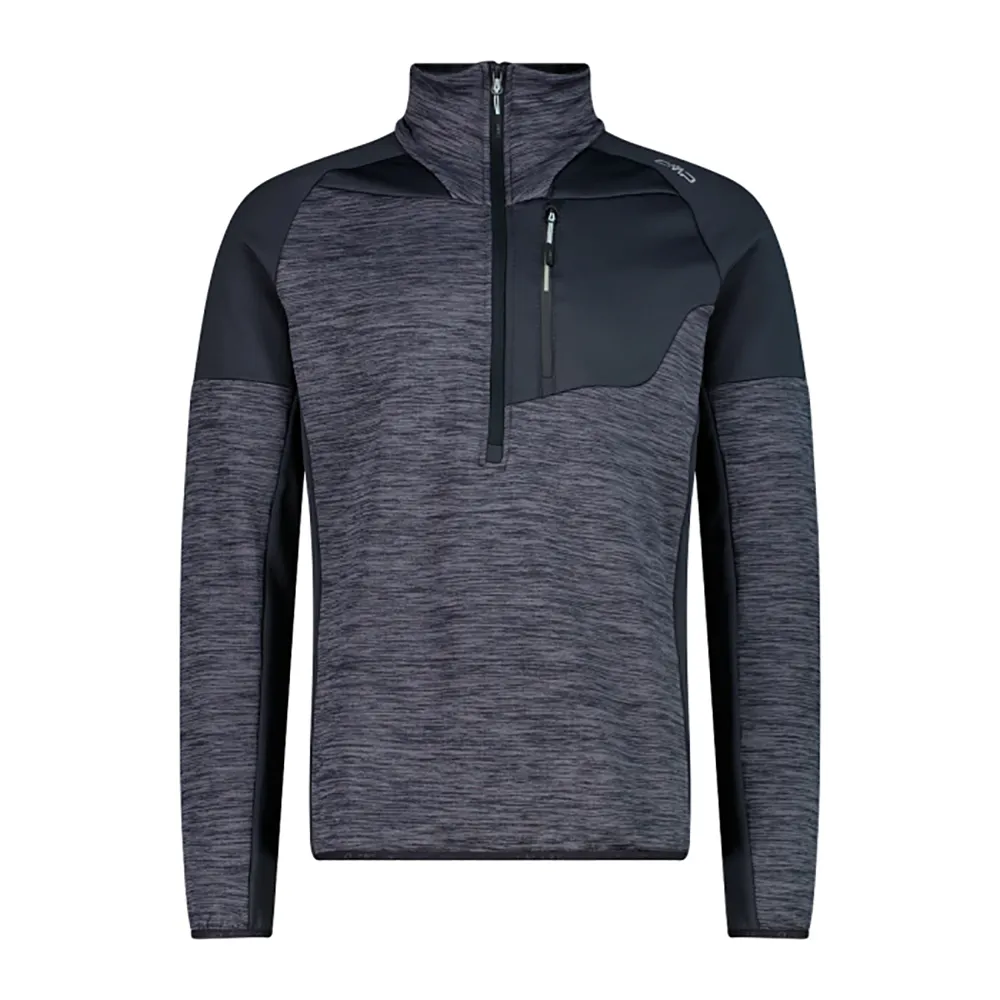 Cmp 35g3057 Sweatshirt Met Halve Rits Antraciet