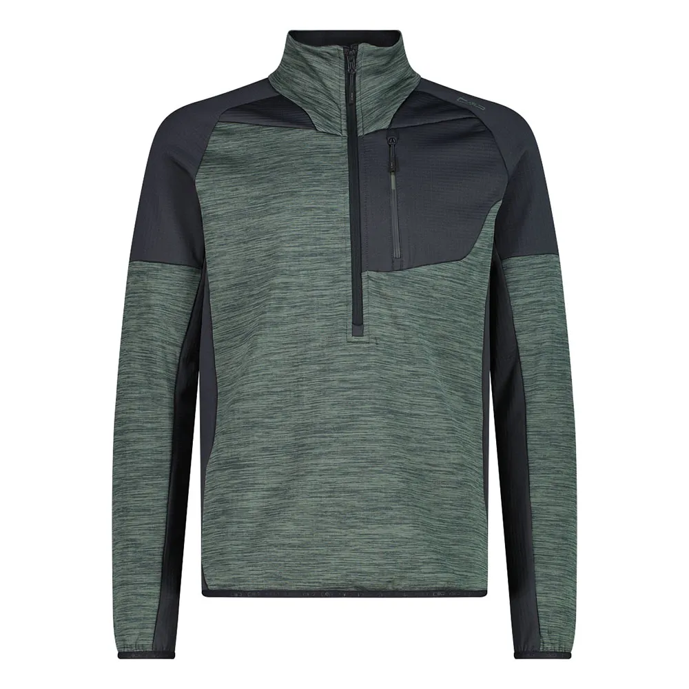 Cmp 35g3057 Sweatshirt Met Halve Rits Musk Mel.