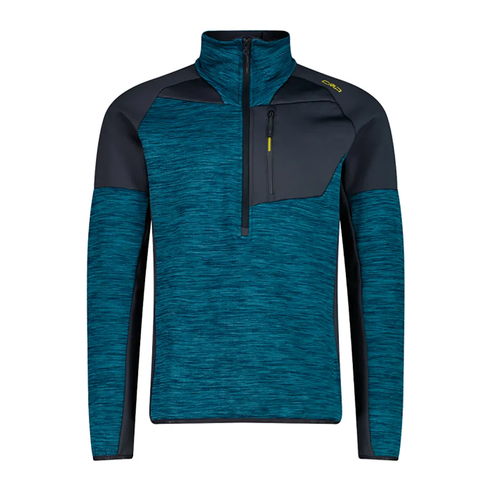 Cmp 35g3057 Sweatshirt Met Halve Rits Nile Mel.