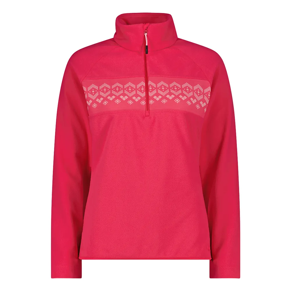 Cmp 35j0456 Fleece Met Halve Rits Roze