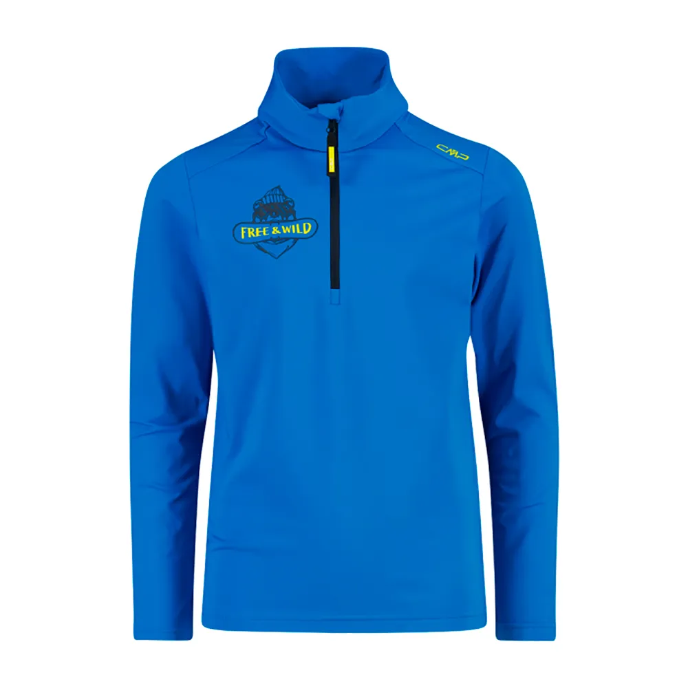 Cmp 35l0594 Sweatshirt Met Halve Rits Blauw