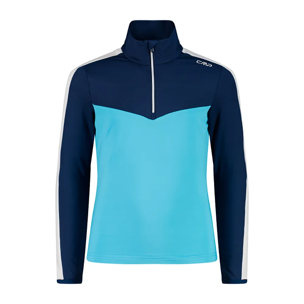 Cmp 35l0565 Sweatshirt Met Halve Rits Topaz