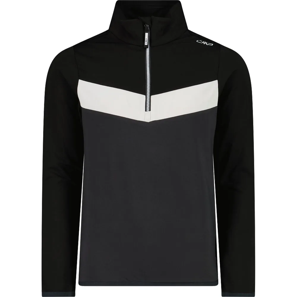 Cmp 35l0574 Sweatshirt Met Halve Rits Antraciet