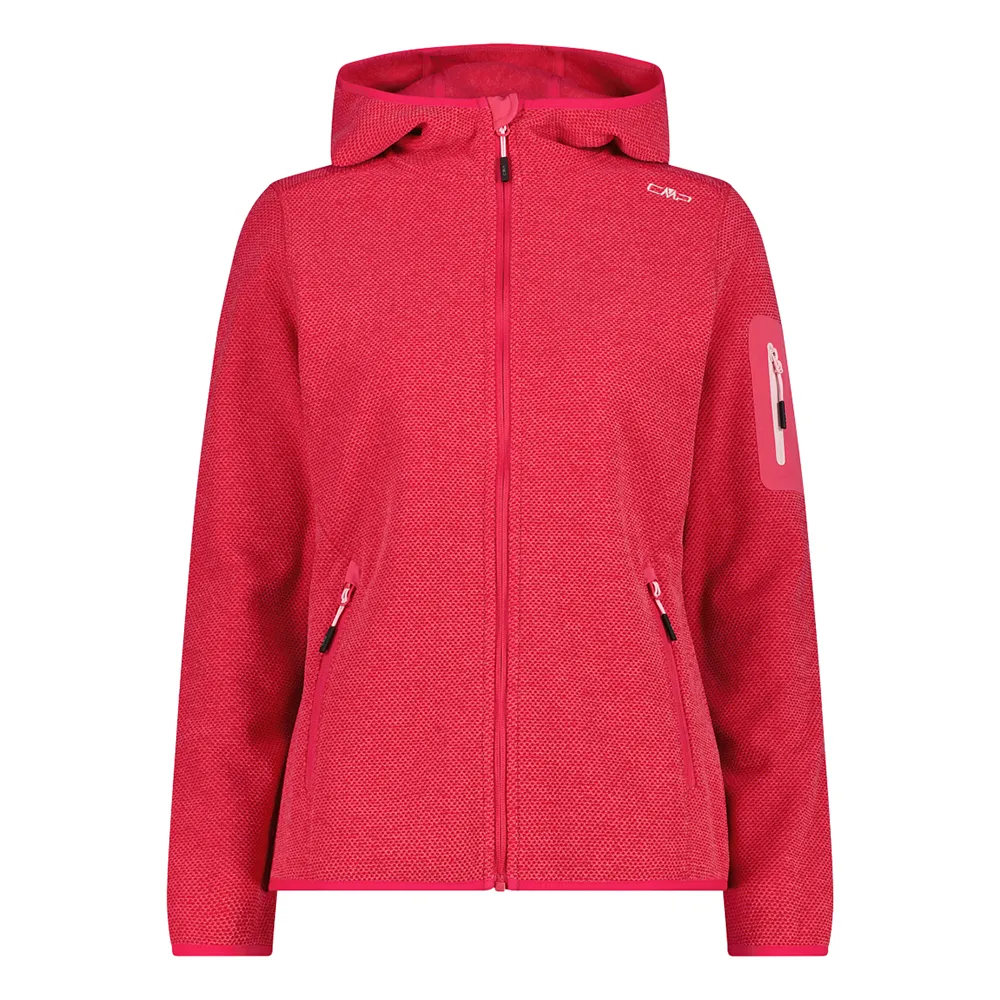 Cmp 3h19826 Fleece Met Kap Roze