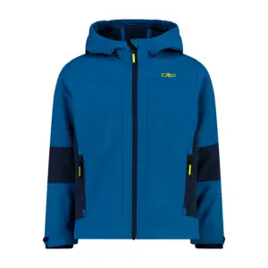 Cmp Fix Hood 3a00094 Softshelljack Bluestone / Rubber