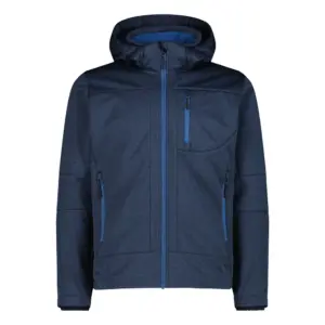 Cmp Zip Hood 3a01787n-m Softshelljack Blauw