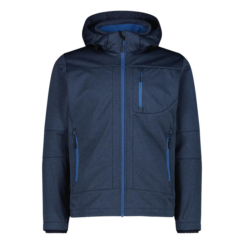 Cmp Zip Hood 3a01787n-m Softshelljack Blauw
