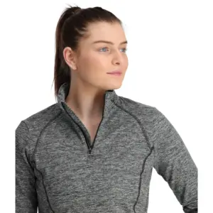 Spyder Accord Sweatshirt Met Halve Rits Zwart