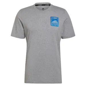 Adidas Terrex Patch Mountain Graphic T-shirt Met Korte Mouwen Grijs