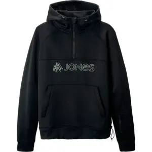 Jones Recycled Riding Fleece Met Kap Zwart
