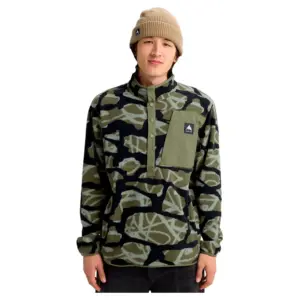 Burton Cinder Fleece Met Halve Rits Graffiti Camo