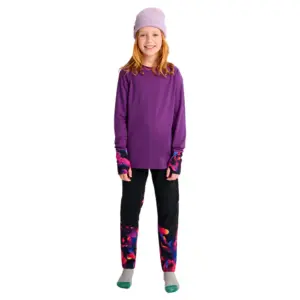 Burton Merino Wool Lange Mouwen Basislaagset Paars