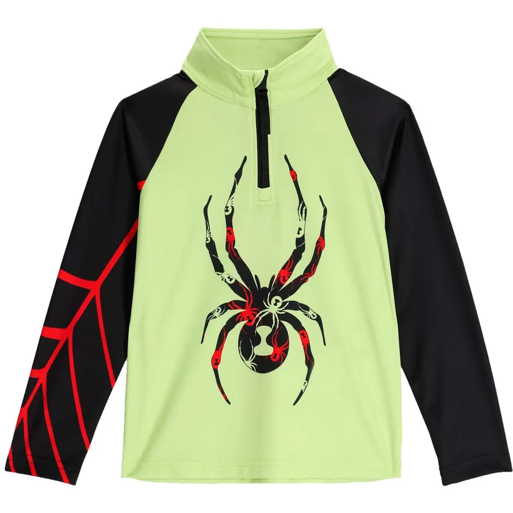 Spyder Bug Sweatshirt Met Halve Rits Lime Ice