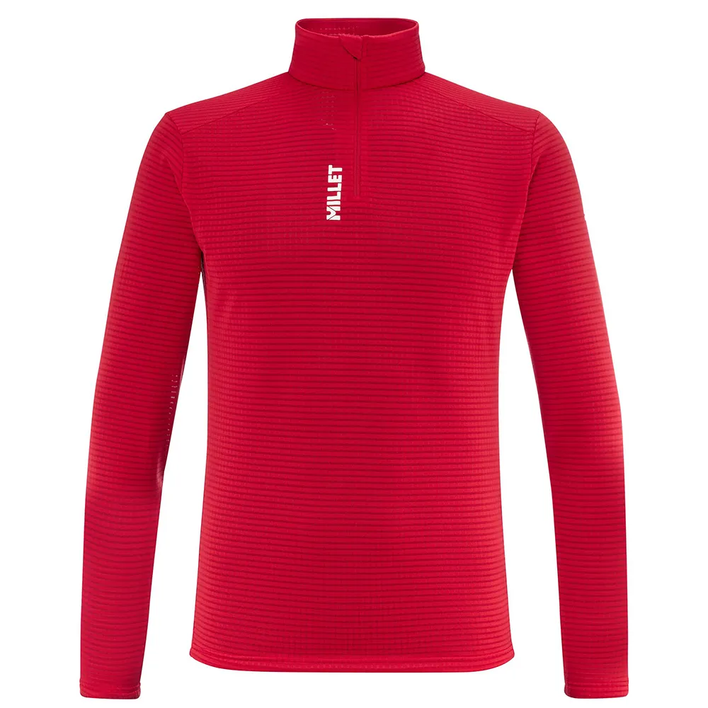 Millet Intense Fleece Met Halve Rits Rood