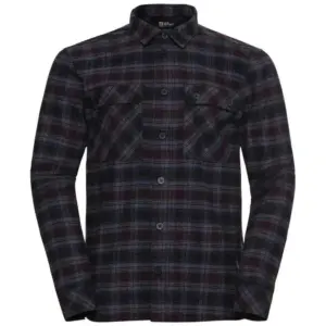 Jack Wolfskin Baja Flannel Overhemd Met Lange Mouwen Marineblauw
